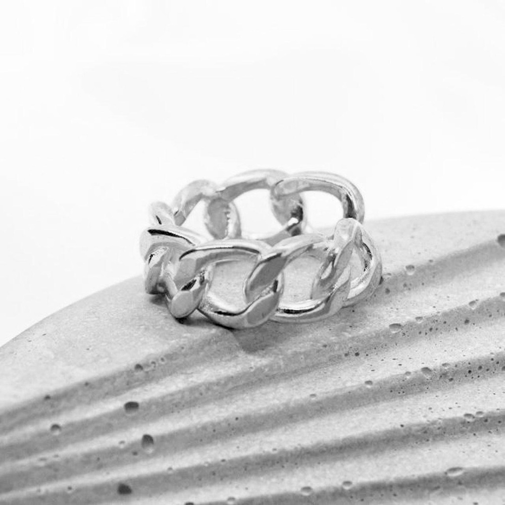 Sterling Silver Chain Ring - Picture 7 of 7